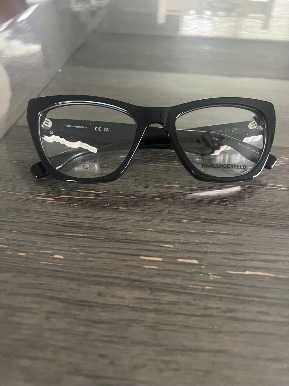 Karl Lagerfeld Black Cat-Eye Eyeglasses
